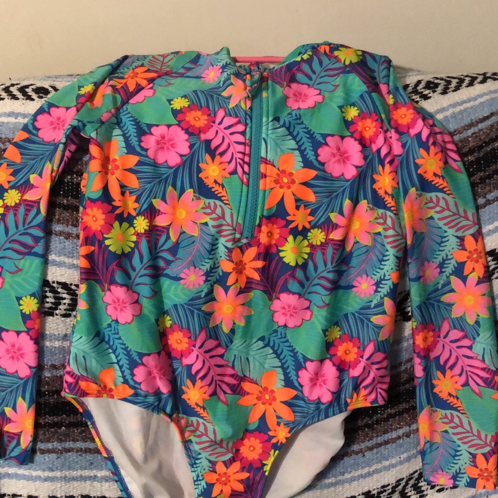 Floral Kids Swimwear - Multicolor